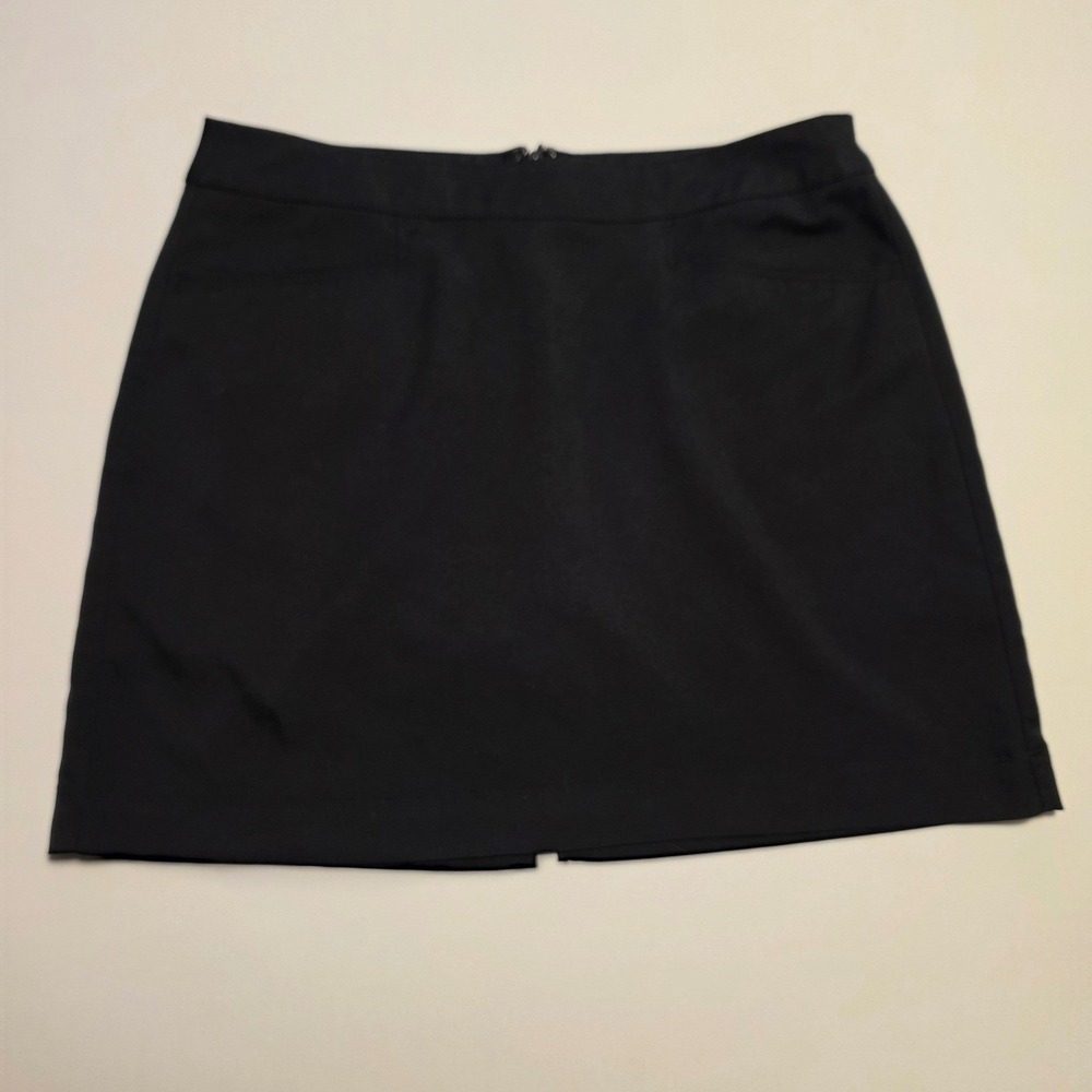 PGA Tour Motionflux 360 Solid Black Performance Golf Skort Size 4